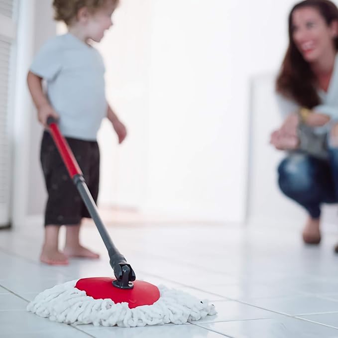 4 Pack Spin Mop Replacement Heads Mop Refills Microfiber Mop Replace Heads Safe for All Hard-surfaced Floors