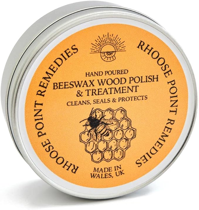Premium Food-Safe Beeswax Wood Polish & Furniture Wax – Hand Poured Wood Conditioner | Eco-Friendly & Non-Toxic | Protects & Restores All Wood: Furniture, Toys, Cutting Boards, Ornaments (10.5 Fl Oz)