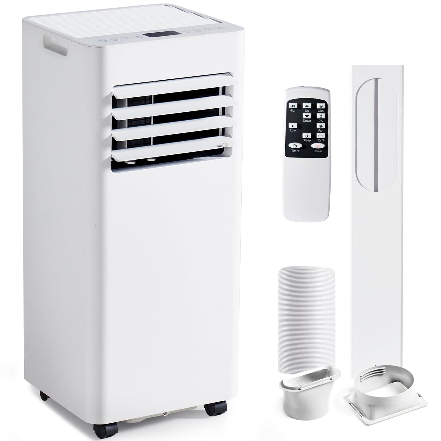Aoxun 10000 Btu Portable Air Conditioners, 4-In-1 Ac Unit, Fast Cooling, Dehumidifier, Fan & 24H Timer Quiet Sleep, W/Remote Con