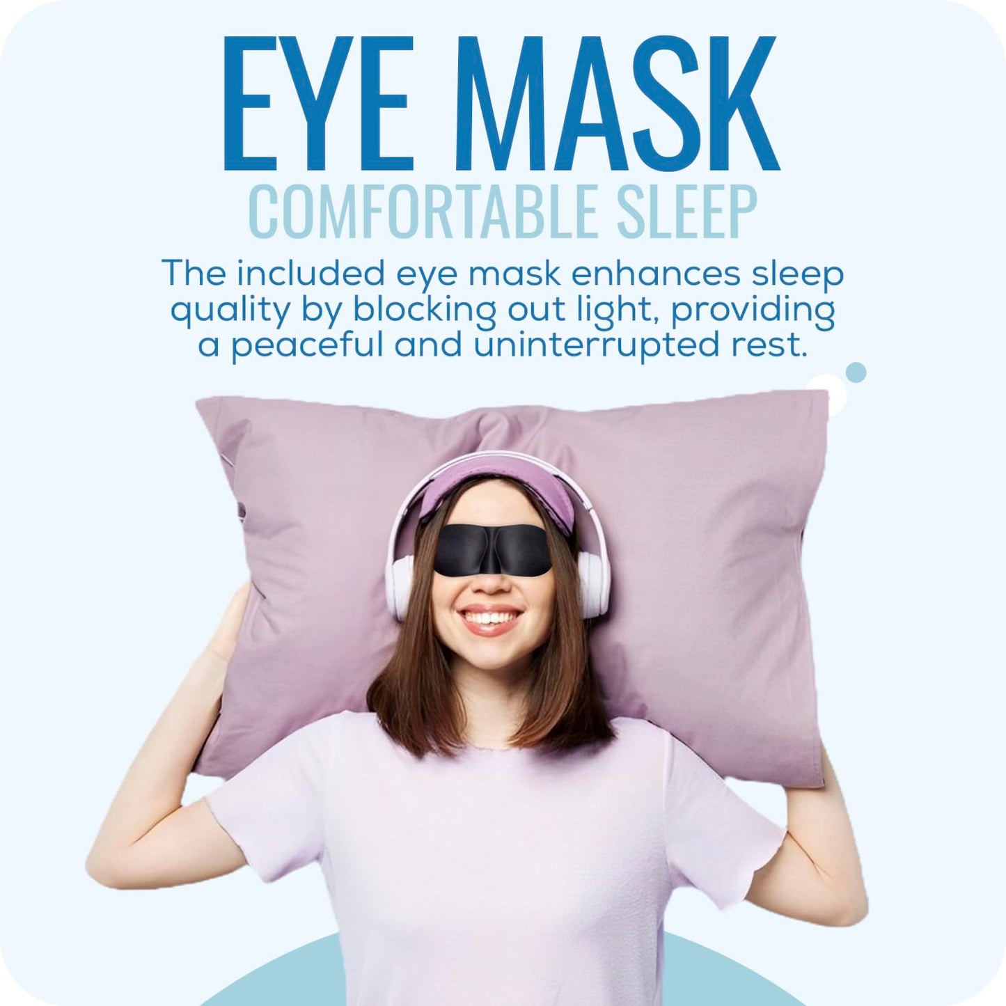 Ark Memory Foam Knee Pillow for Side Sleepers – H-Shaped with Leg Strap for Sciatica, Hip & Back Pain Relief – with Eye Mask & Extra Washable Cover