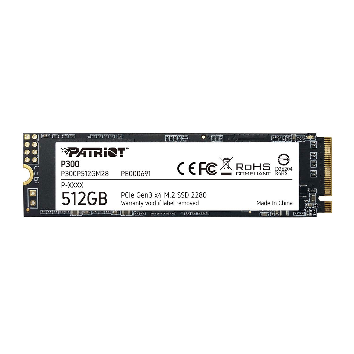 Patriot P300 M.2 Pcie Gen 3 X4 512Gb Low-Power Consumption Ssd
