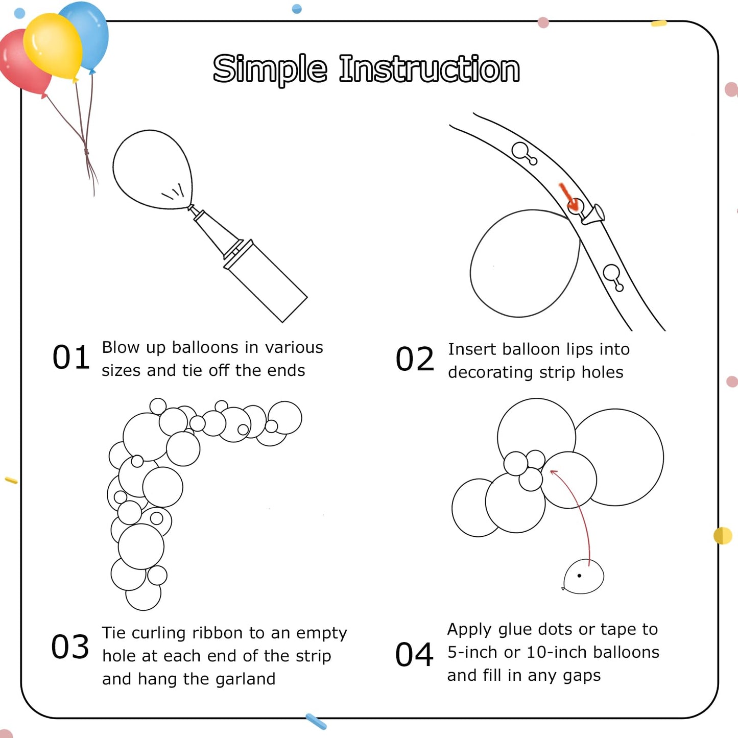 Onemere Red and Black Balloons Arch Kit 135pcs Cherry Birthday Decorations, 4pcs Foil Cheetah Print Balloons for Baby Shower, Bachelorette Party Decorations
