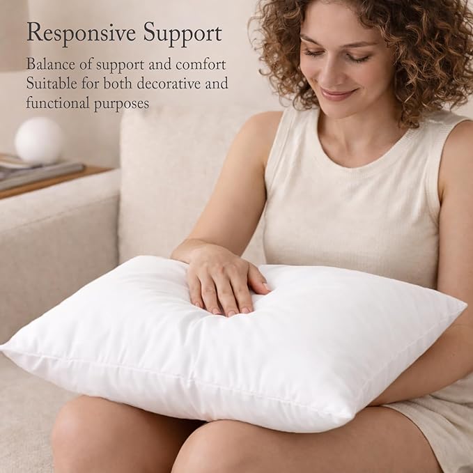 puredown® Feather Down Pillow Insert - 14x36 Throw Pillow, Large Lumbar Pillow Insert for Decorative Throw Pillow, Bed, Couch, and Cushion, Pack of 1