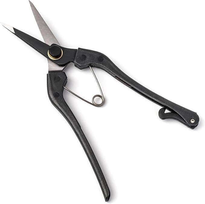 Japanese-Made Bud Cutting Pruning Shears for Gardening, Precision Hand Pruner for Live Branches & Stems, Clean Cut Pruning Scissors for Bonsai, Flowers & Plants (Single-blade)
