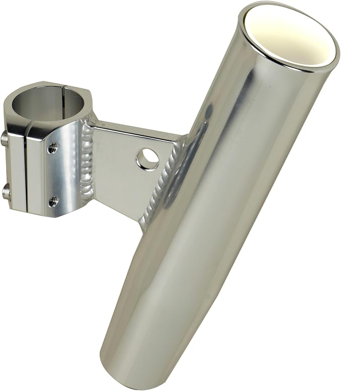 CE Smith - Aluminum Rod Holder - Boat Rod Holder with Horizontal Clamp - Fits 1.315" OD Rails (53715)