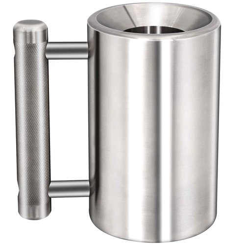 DITOSH 6kg 13.2lb Heavy Coffee Mug Challenge 304 Stainless Steel Dumbbell Cups Silver Overweight Sports Water Cup for Fitness Training Arm Strength Prank Gift Home Gym Workout Equipment 100ml 3.4oz