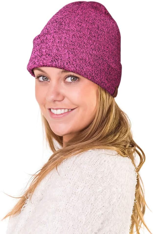 OZERO Winter Beanie Daily Hat - Thermal Polar Fleece Ski Stocking Skull Cap for Men and Women
