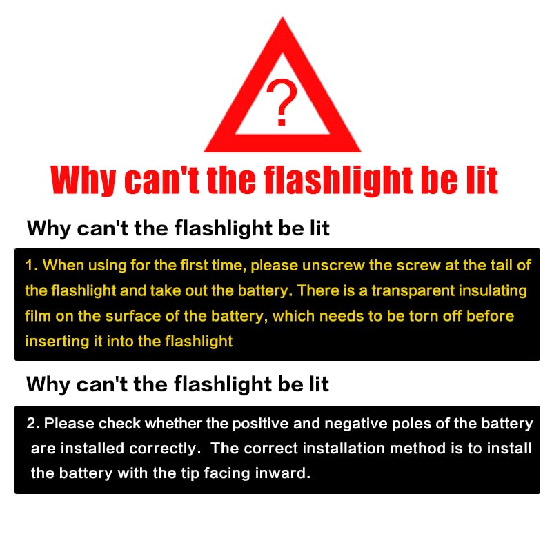 haixnfire Tactical Flashlight Type-C USB Rechargeable 6000 lumens Zoomable LED Waterproof flashlights with Pressure Switch...