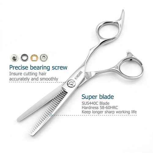 7 INCH barber scissors hair cutting scissors sliding cutting scissors 5.75 INCH hair thinning scissors thinning shears Kinsaro