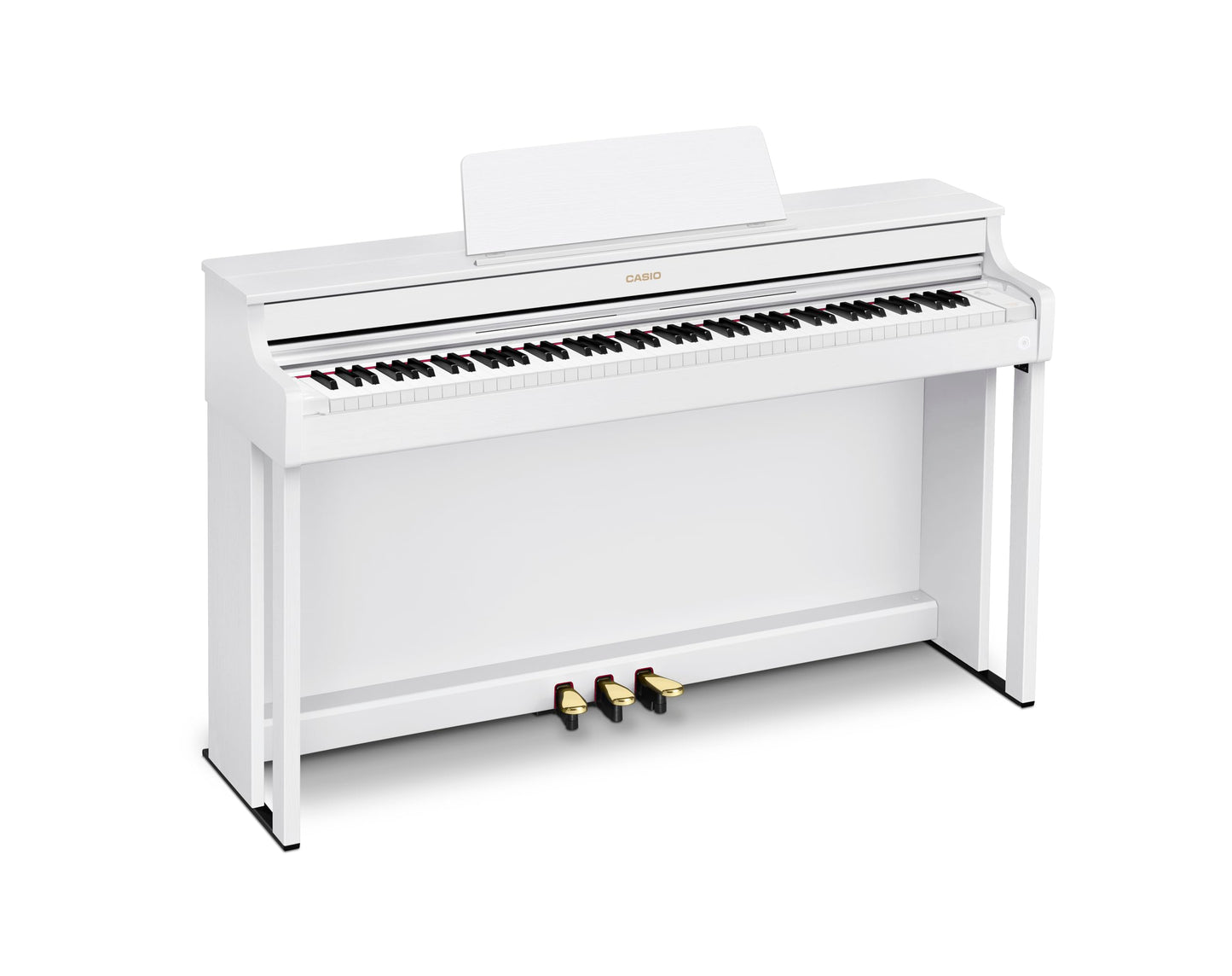 Casio CELVIANO AP-300 Console Digital Piano, with 88 Weighted Keys, 19 Tones, 40W Speaker System, Bluetooth Audio/MIDI, USB, White Finish (AP-300WE)