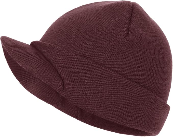 Zylioo Oversize Beanie Hats, XXL Big Size Ribbed Knit Cuffed Winter Hat for Cold Weather, Warm Skull Watch Cap