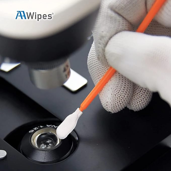 AAwipes Cleaning Swab Kit Mixed Microfiber and Foam Swab Sticks (5 Types, Total 100 Packs) for Printer, Gun, Optics Lens, Camera, Arts and Crafts, Automotive Detailing (FAC501)