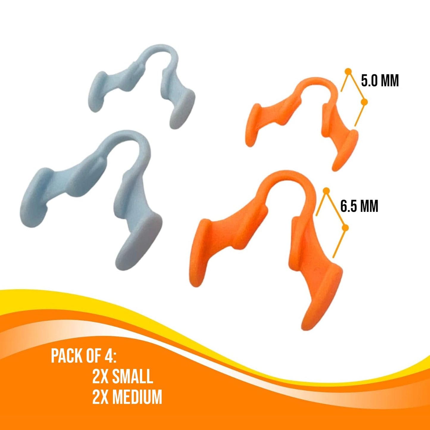 Nasal Dilators for Snoring - Anti Snore Nasal Dilator for Breathing - Upgraded Harder Version - Nose Breathing Aids - Nose Dilator for Sleep, Exercise - 4-Pack, 2 Small & 2 Medium - by Mobi Lock