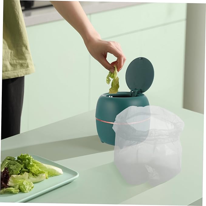 TOYANDONA 10 Rolls Small Disposable Trash Bags PE Rubbish Organizers for Desktop Garbage Can Home Office Kitchen Leak-resistant Waste Liners