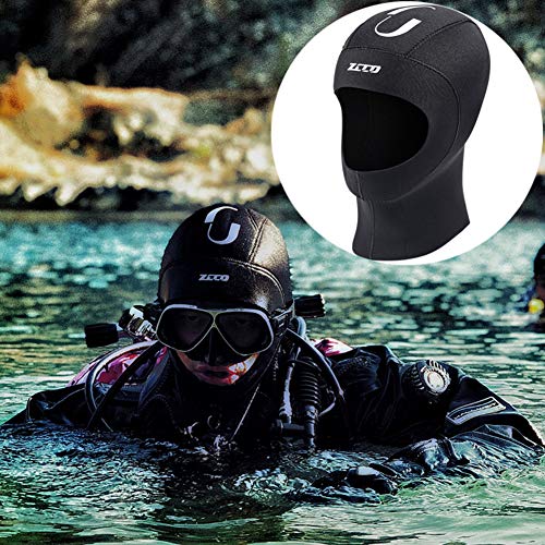 Neoprene Wetsuit Hood Scuba Diving Hood 3MM 5MM for Men Women Youth, Bib Dive Cap Surfing Thermal Hood for Kayaking Snorke...