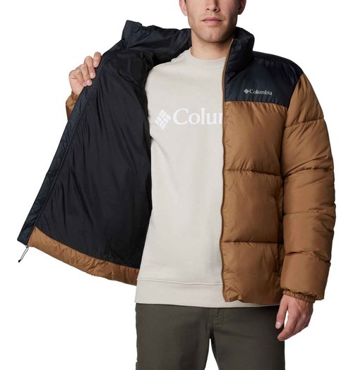 Columbia Men's Puffect III Jacket, Delta/Black, 1X Big
