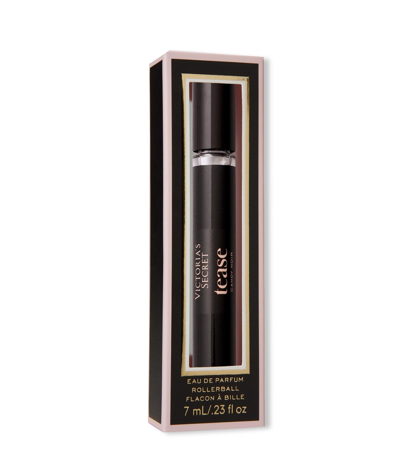 Victoria's Secret Tease Candy Noir Eau de Parfum Rollerball, Notes of Raspberry Glaze, Night-Blooming Iris & Warm Tonka, Travel Size Mini Perfumes for Women (0.23 oz)