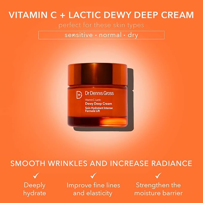 Dr Dennis Gross Vitamin C Plus Lactic Dewy Deep Cream Cream Unisex 2 oz
