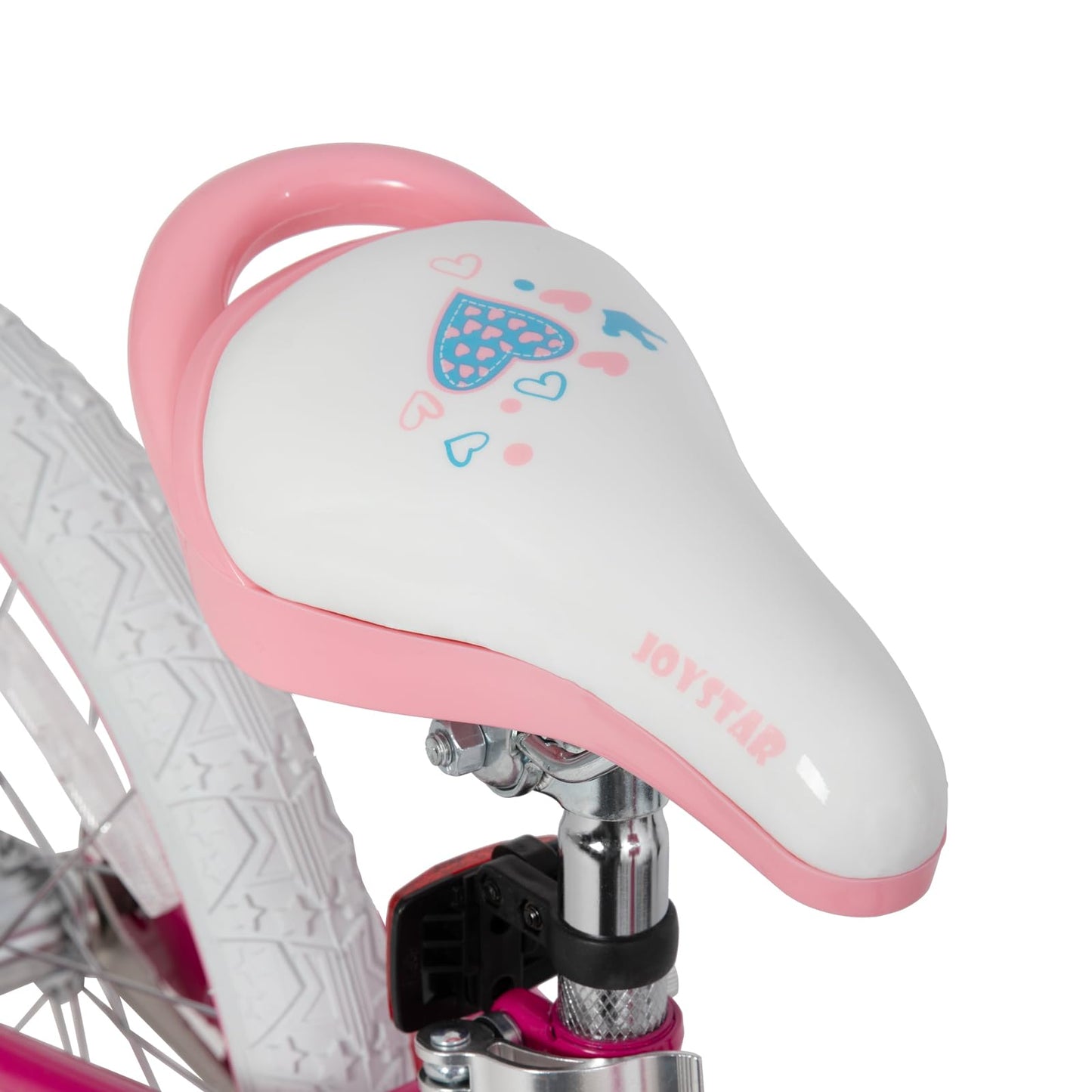 JOYSTAR 12 Inch Girls Bike Toddler Bike for 2 3 4 Years Old Girl 12" Kids Bikes for Ages 2-4 yr with Training Wheels and Basket Children's Bicycle in Fuchsia
