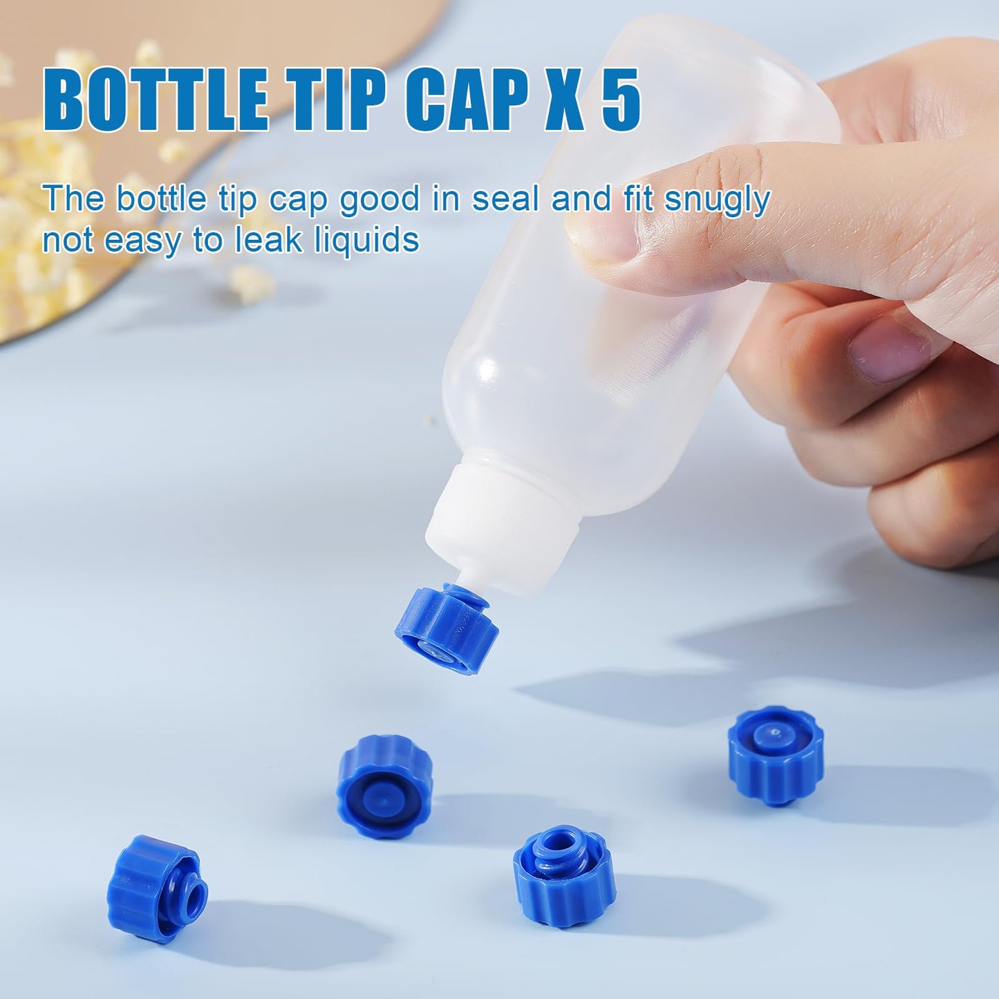 Ehoycq 50ml Glue Precision Tip Applicator Bottle,Needle Tip Squeeze Bottle with 14ga 16ga 18ga 20ga 25ga Blunt Needle Oiler and Storage Caps