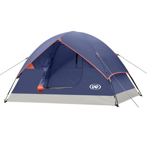 UNP Camping Tent 2/3/4/6 Person Dome Tent, Easy to Set Up for Camping, Lightweight Camp Tent, Portable Camping Tent for Outdoor and Backpacking Beaches