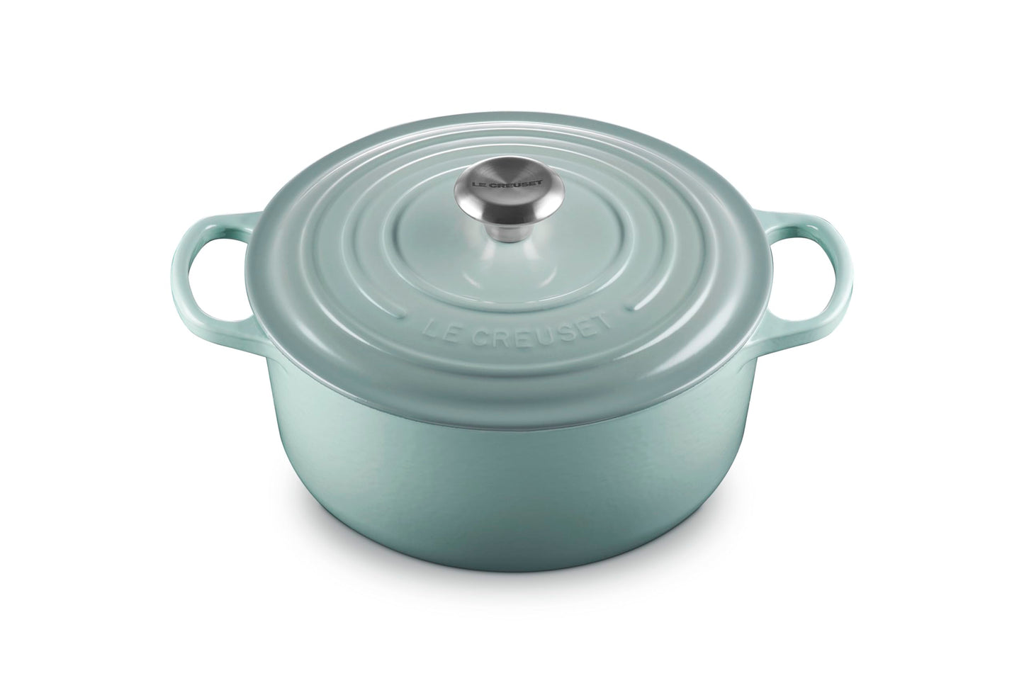 Le Creuset Enameled Cast Iron Signature, 9-Piece Cookware Set, Sea Salt