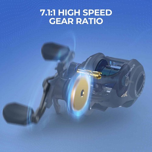 KastKing Centron Casting Combo, 6ft 6in, Medium Right - Reel Back