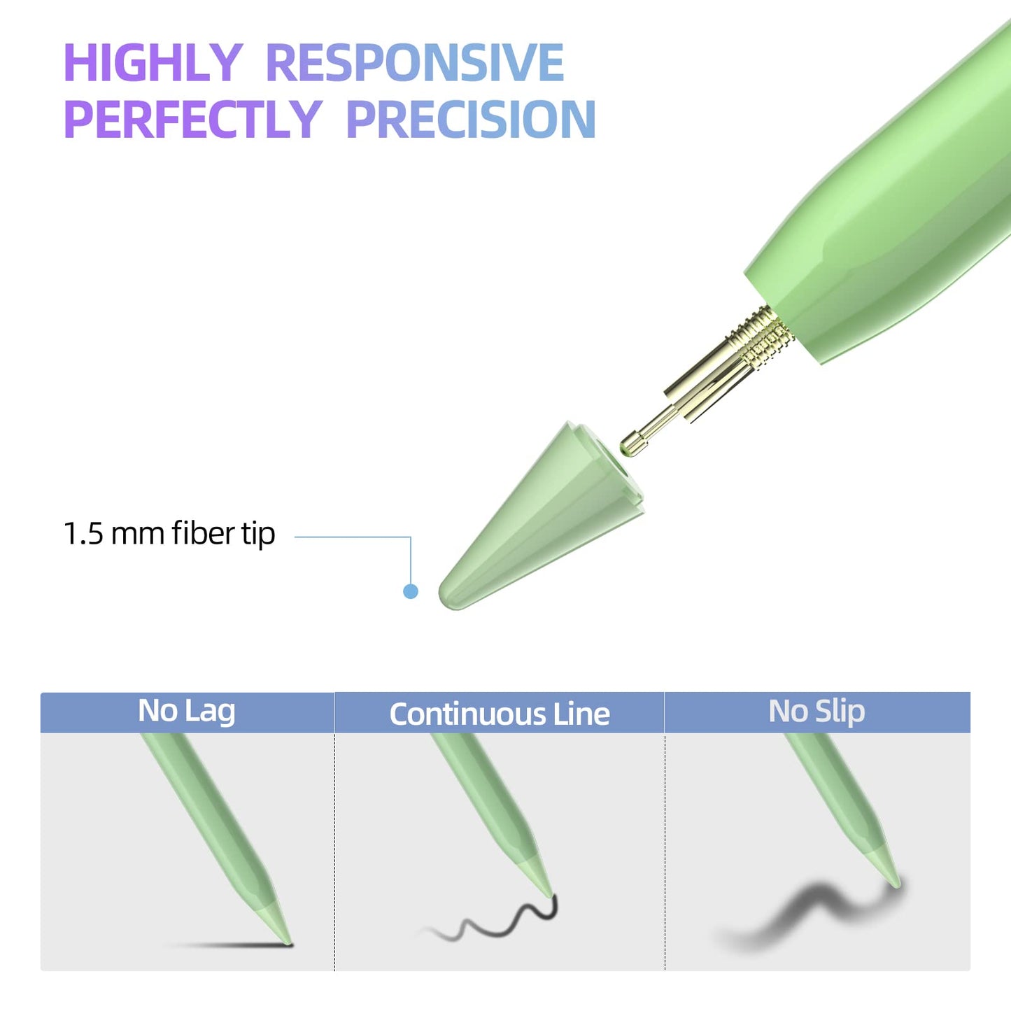 Mmk Stylus Pen For Ipad 10Th 9Th Gen, For Ipad Air 5/4/3Rd, Ipad Pro 11/12.9 Inch, With Palm Rejection & Tilt Sensitivity, Stylu