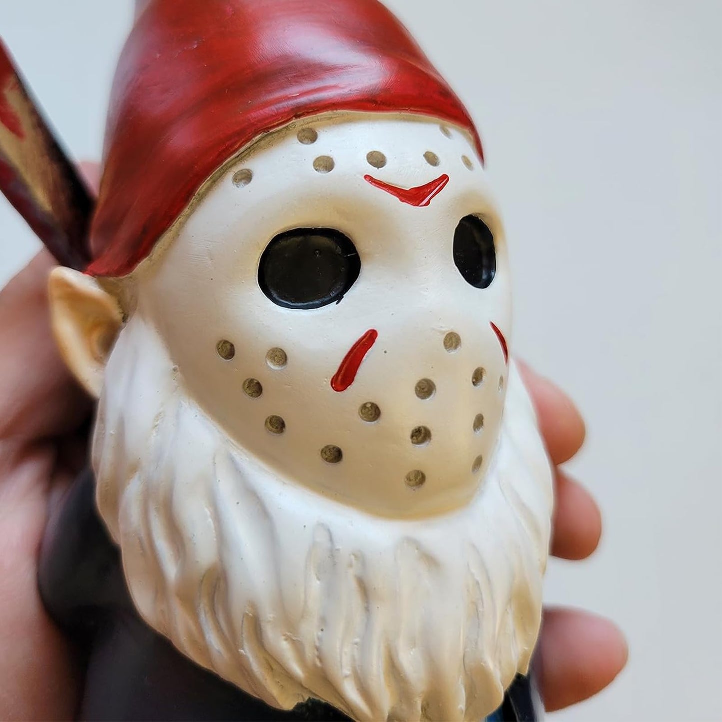 SPINNDO Horror Decor Halloween Decorations Indoor Garden Gnome Garden Statue Home Décor (red)