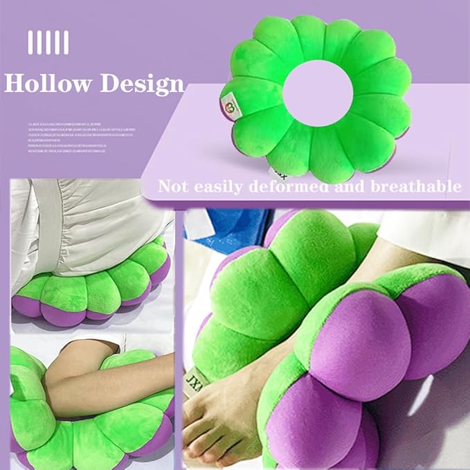 AUSTYLCO Anti Bedsore Cushion,Broken Elbow Elevation Pillow,Donut Pillow for Hand and Foot Pressure Relief,Elbow,Ankle,Leg,Hip Support Pad Green