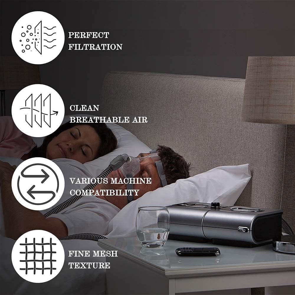MAXMEDI Water Chamber for ResMed AirSense 10, Replacement Water Tank with 24 Packs AirSense 10 Filters, Reliable Seal & Easy Install S10 CPAP Supplies