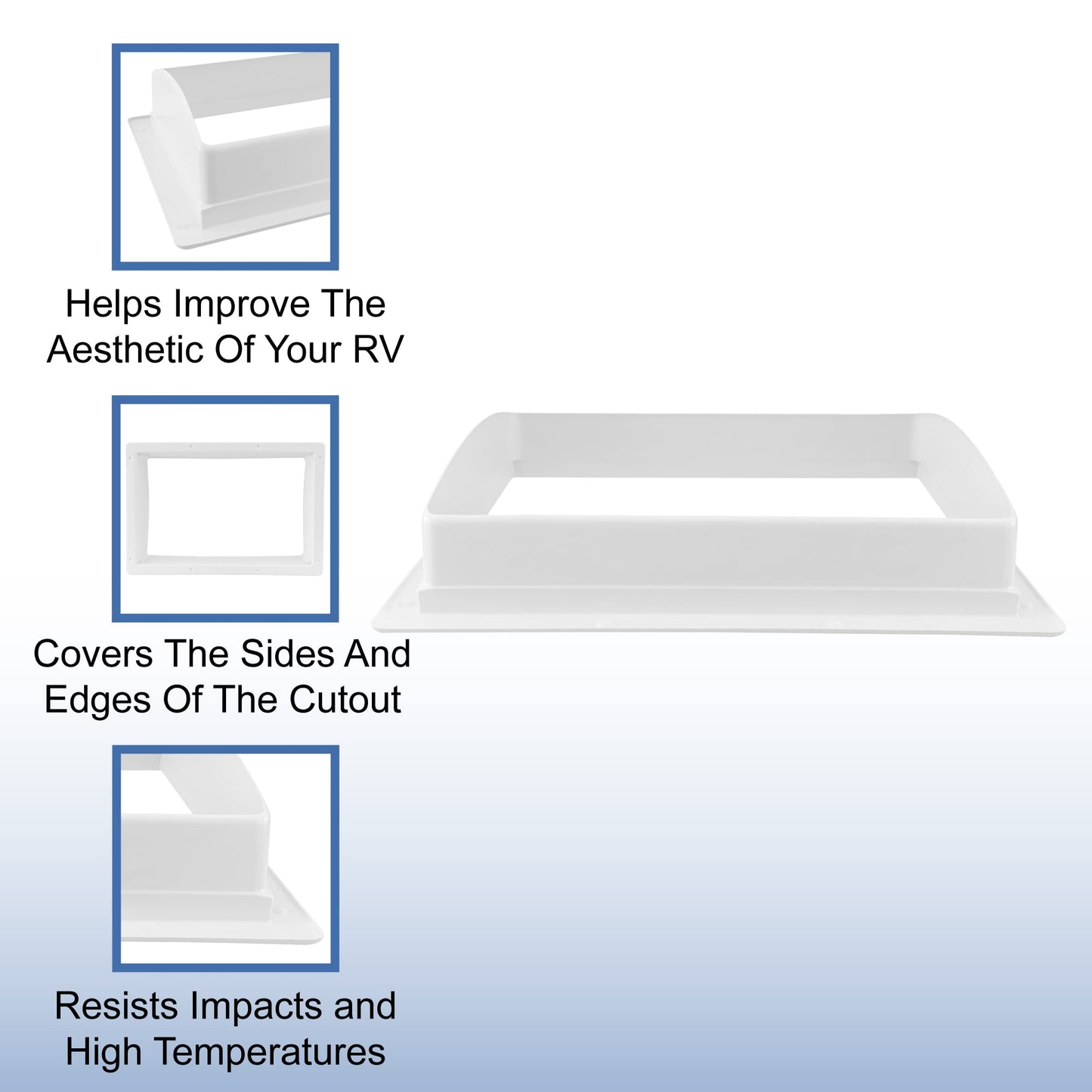 RecPro RV Skylight Inner Garnish for Rectangular Skylight 14" x 22"