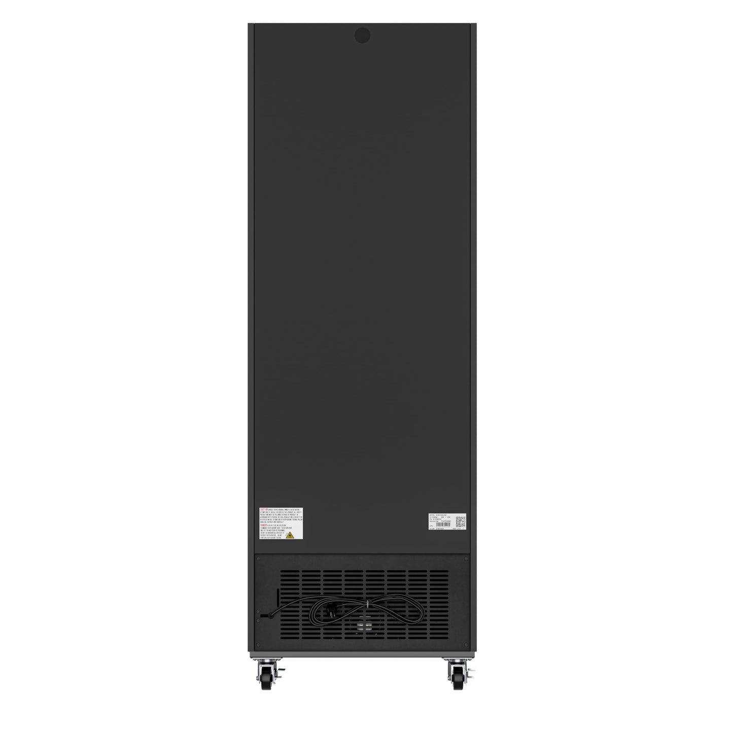 KoolMore MDR-1GD-23C Commercial Glass 1 Door Display Refrigerator Merchandiser - Upright Beverage Cooler with LED Lighting - 23 Cu. Ft., Black
