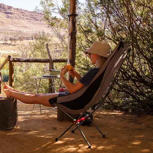 Naturehike Grey Camping Chair, Folding Lightweight Portable Compact Chair, Large Heavy Duty 330lbs for Adults, Hiking Camp Backpacking Travel Beach Picnic Fishing with Storage Bag