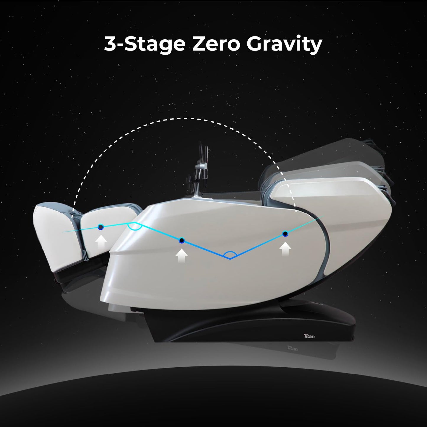 Titan Rejūv 4D l Full Body Massage Chair l Soothing Heating Therapy l Stretching Program l Intelligent Health Detection l Ai Series l Voice Recognition l Zero Gravity Reclining l Space Saving (Blue)