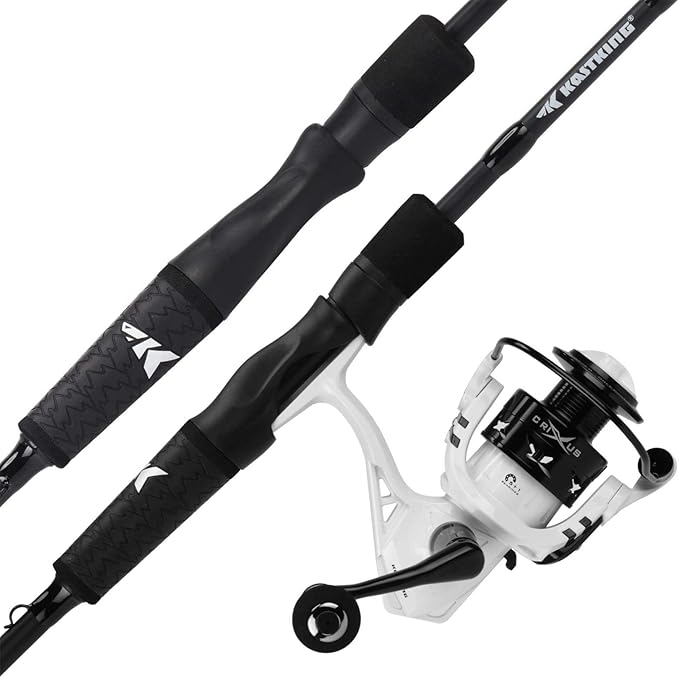 KastKing Crixus Fishing Rod and Reel Combo, High Performance Spinning & Baitcaster Combo, IM6 Graphite 2Pc Blanks, Zirconi...