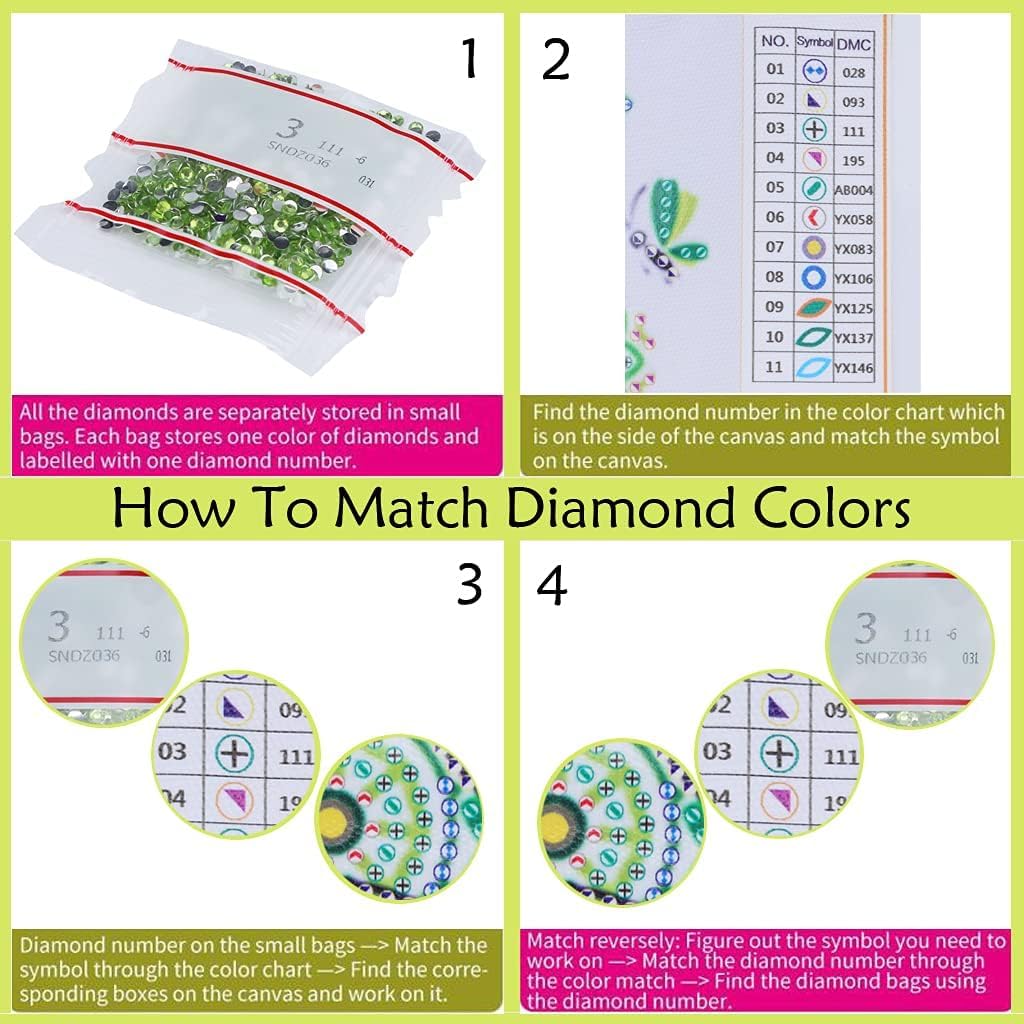 STGLCR DIY Hanging Diamond Art Pendant Painting Kit Colourful Butterfly, Special Crystal Gem Craft Painting Kit Ornament Double Sided Diamond Art Suncatcher Window Hanging Ornament 7.8inch