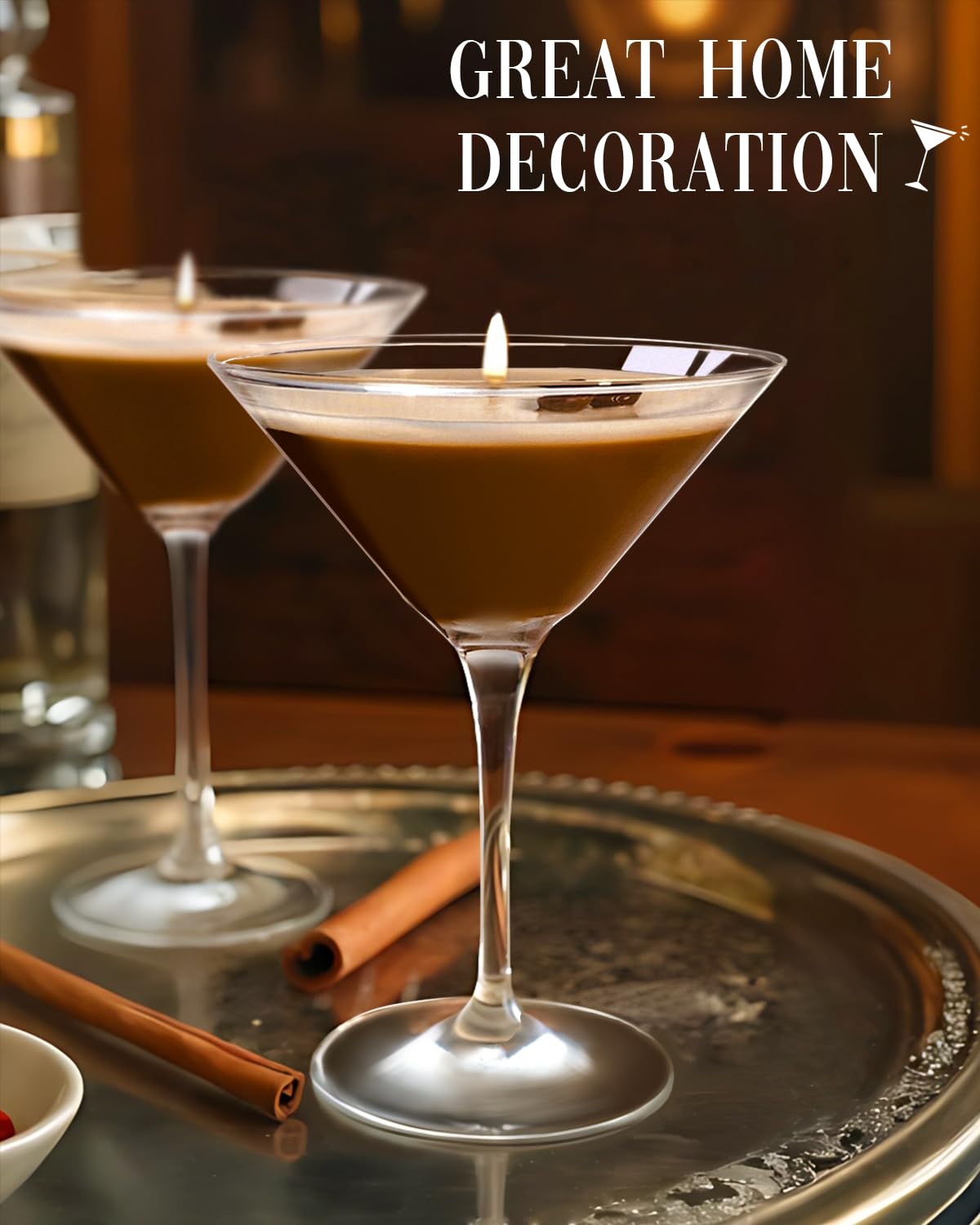 Vaiheng Martini Coffee Candles Gifts for Women, Scented Candles Unique Gifts for Women,Funny Cute Cool Cereal Soy Wax Candle for Home, Bedroom,Coffee Bar Scented for Christmas, Birthday,Halloween