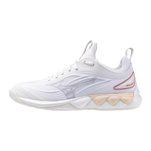 Mizuno Wave Luminous Women's Volleyball Shoe | Womens Indoor Court Shoe | White/Pink | US Women's 13.5
