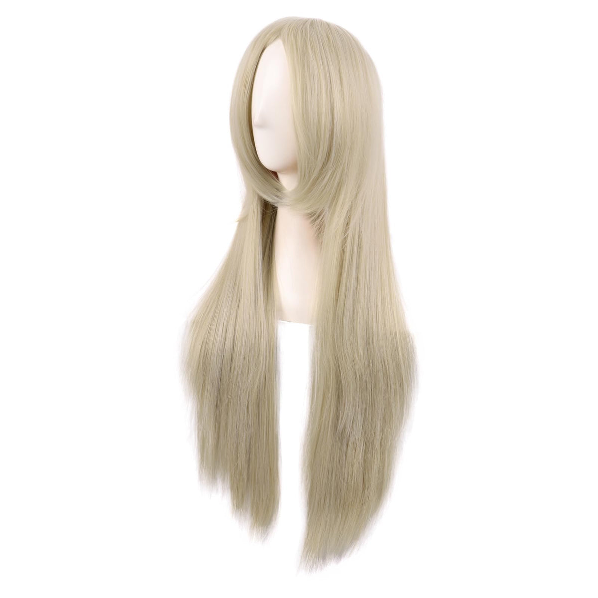 MapofBeauty 32 Inch/80 cm Side Bangs Long Straight Anime Costume Cosplay Party Wig (Blonde)