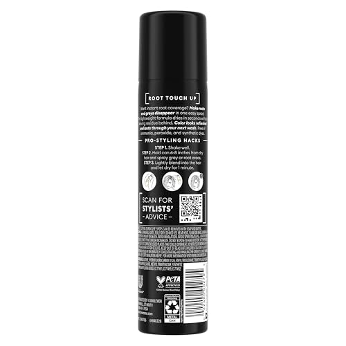TRESemm? Temporary Hair Color Root Touch-Up Dark Brown Ammonia-free, Peroxide-free Root Cover Up Spray 2.5 Fl Oz