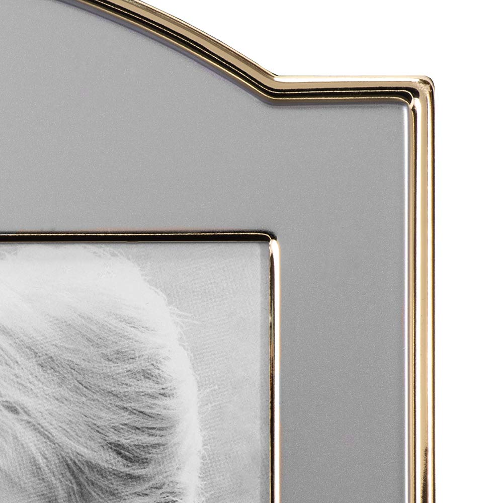 Malden International Designs Wedding 50th Anniversary Two Tone Picture Frame, 4x6, Gold/Silver