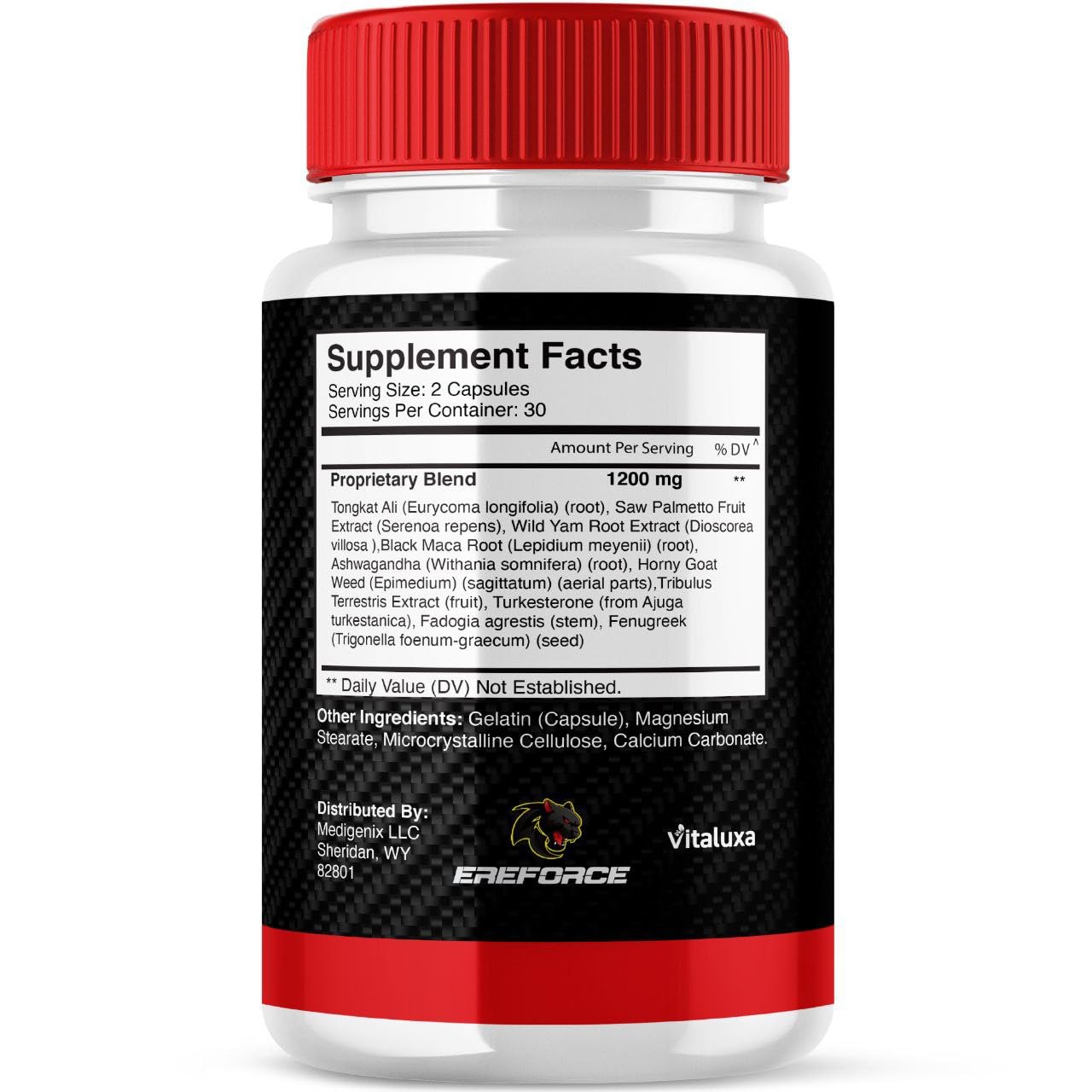 Ereforce Capsules, Ereforce Men's Supplement Performance Eforce Blend Maximum Strength Support, Ere Force Pills Premium Daily Energy Advanced Formula Overall Health Wellness Reviews (60 Capsules)
