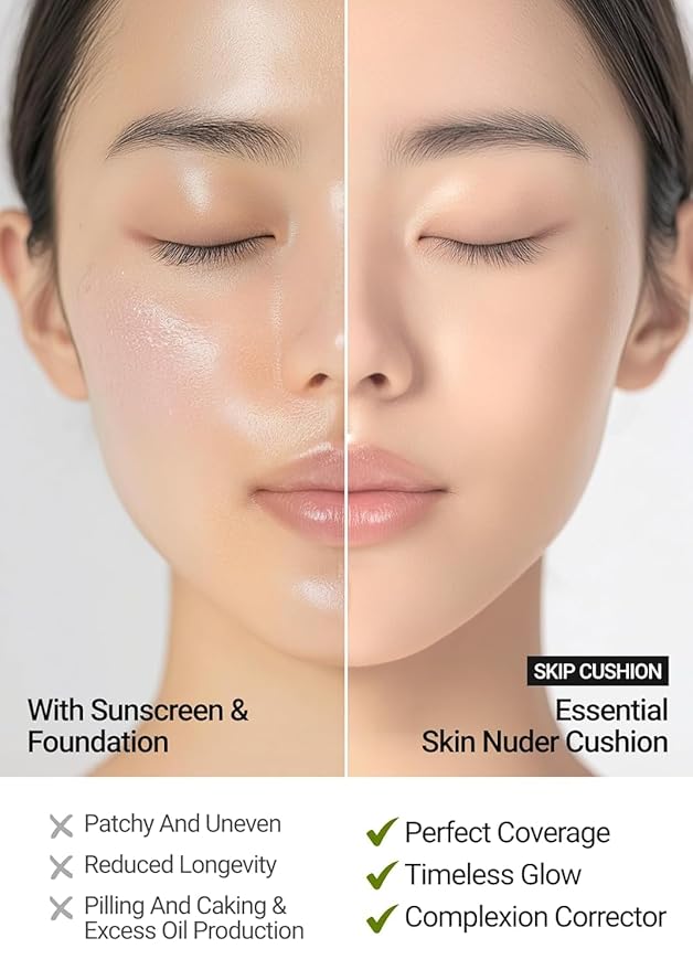 JUNG SAEM MOOL [ SPF ] Essential Skin Nuder Cushion (13 Fair) | Refill Not Included (0.49 Fl Oz) | SPF50 Broad Spectrum | Natural Finish | Makeup Artist Brand