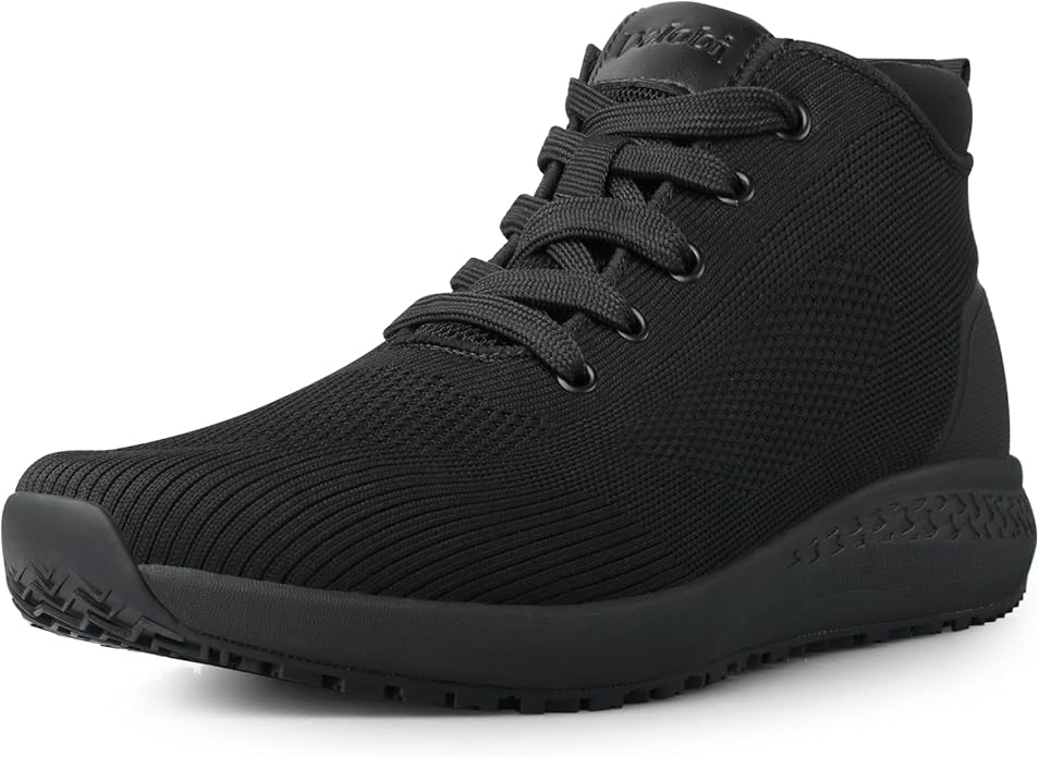 AEHAO Men's Non Slip Work Boots Slip Resistant Chef Shoes for Food Service Kitchen Restaurant Working Ankle Boot Casual Ou...