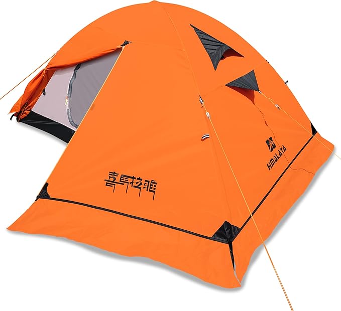 Himalaya 2/3 Person 4 Season Tent - Winter Tent, Waterproof, Windproof, Lightweight, Portable, PU5000 for Camping, Hiking,...