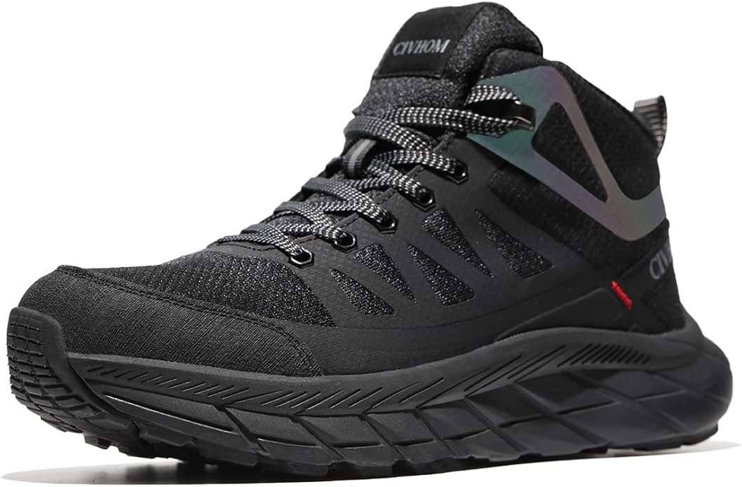 CIVHOM Men Breathable Outdoor Hiking Shoes, Comfortable Trekking Trail Sneakers for Walking & Adventures