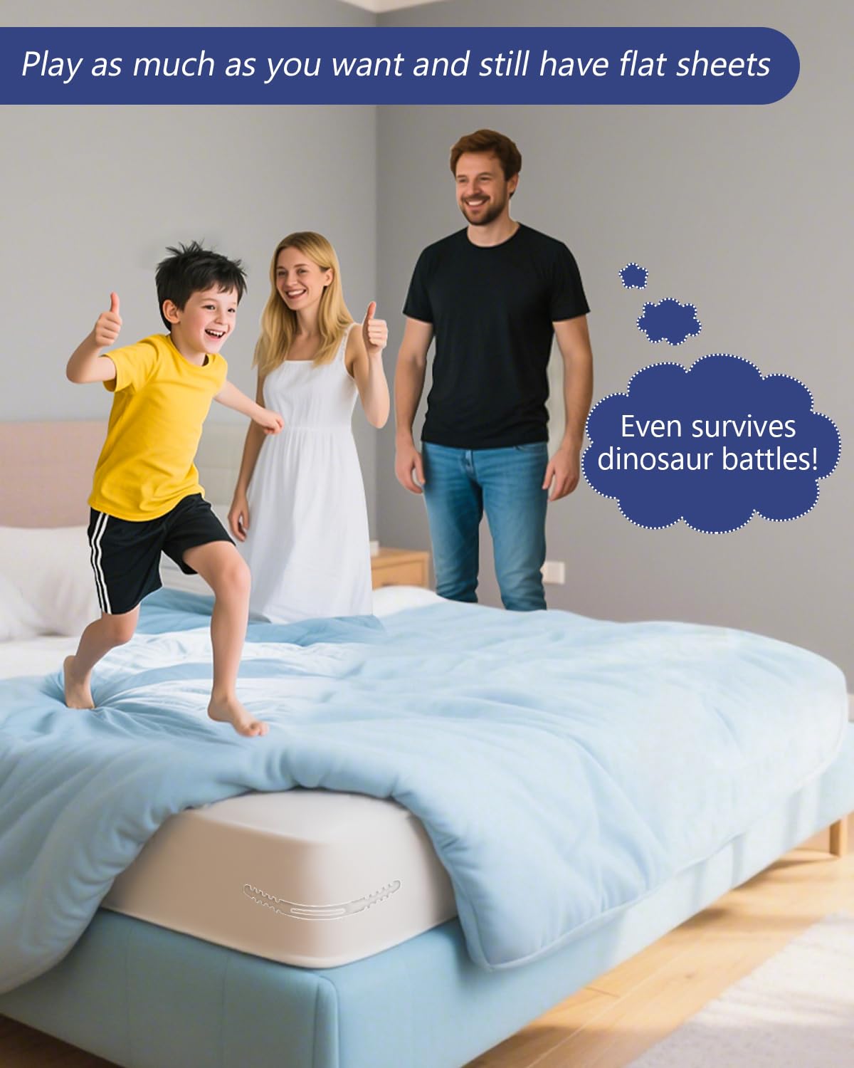 ASSRECT 4-Pack Removable Bed Sheet Holders for Corners with Mattress Straps, Durable Sheet Locks to Prevent Bedding from Moving, Universal for Thick Mattresses (White)