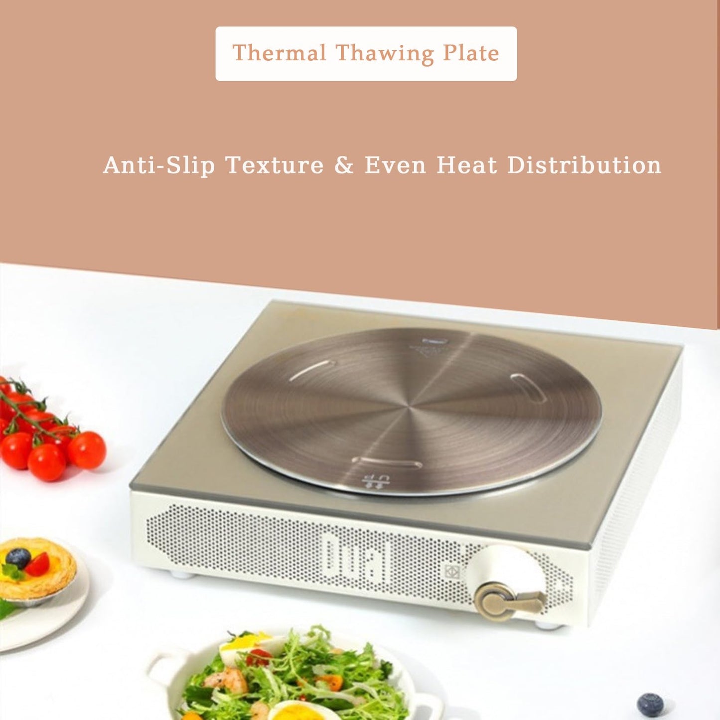 11Inch Heat Diffuser Plates for Gas Electric Stoves, Flygragon Stainless Steel Cooking Induction Adapter Plate for Glass Cooktop, Detachable Handle Induction Cooktop Converter Plate