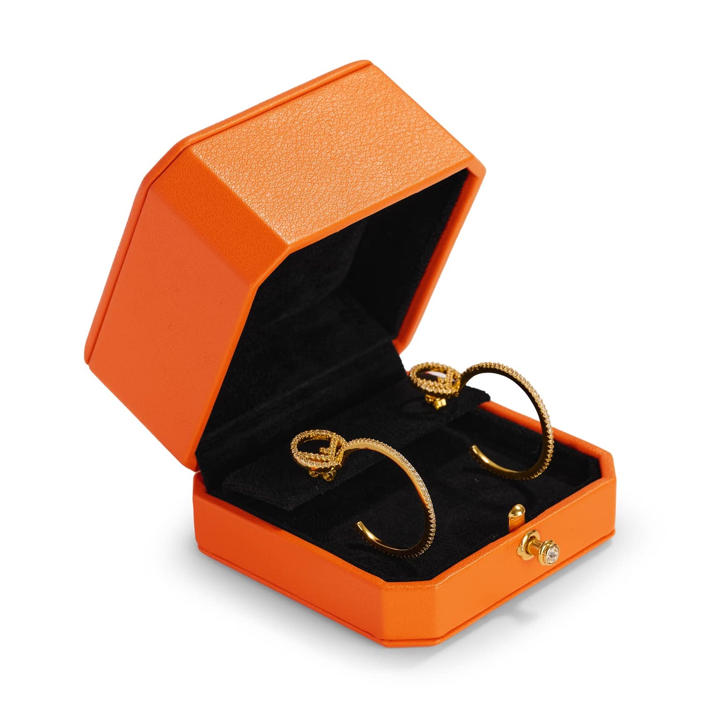Oirlv Luxury Leather Earring Gift Box Jewelry Storage Display Case Anniversary, Engagement, Birthday Earring Holder Earrings Organizer